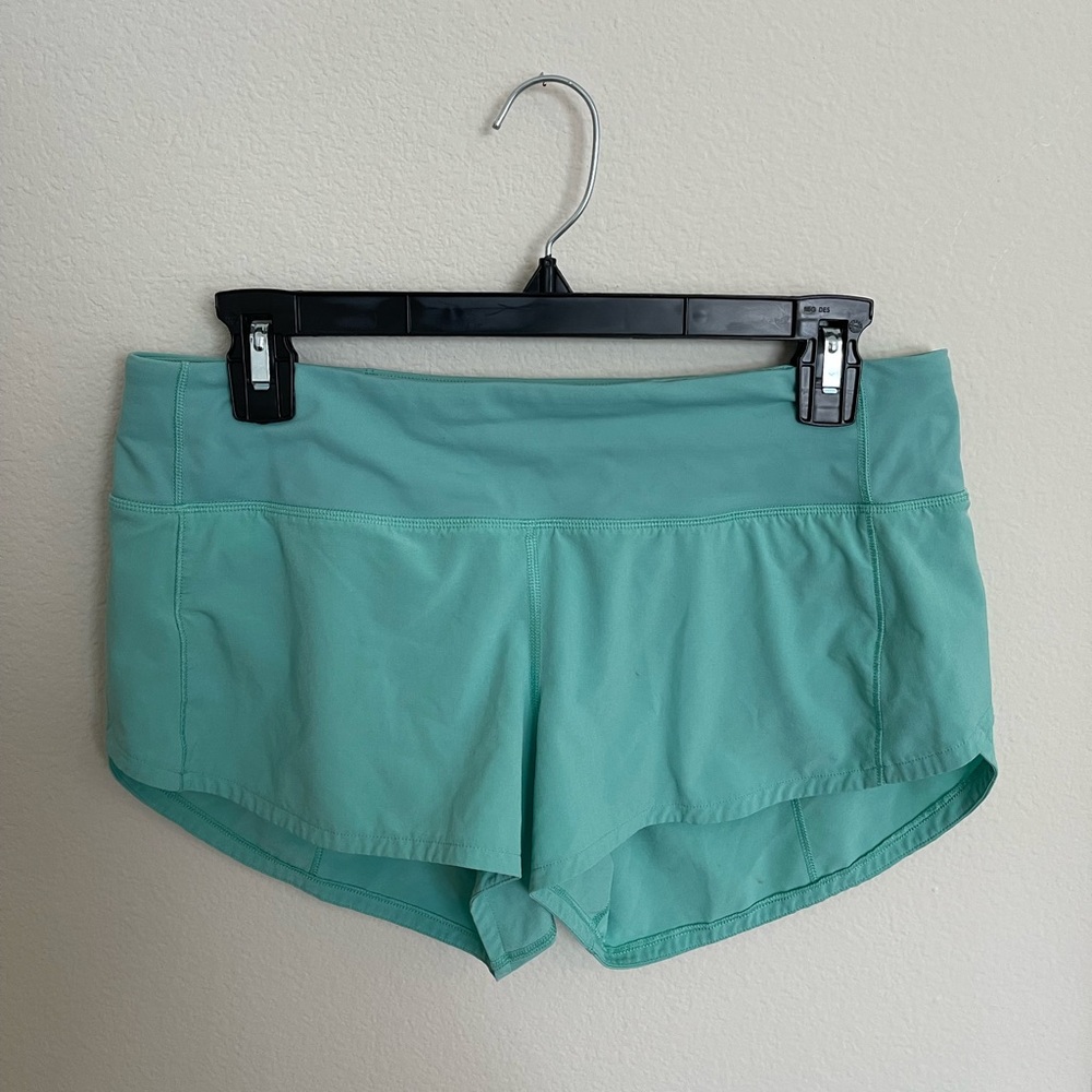 Lululemon Speed Up Low-Rise Lined Short 2.5” Turquoise